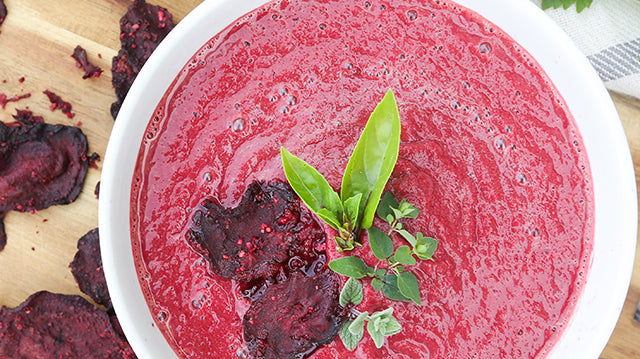 Quick And Easy Avocado-Beet Soup (Vegan & Healthy)