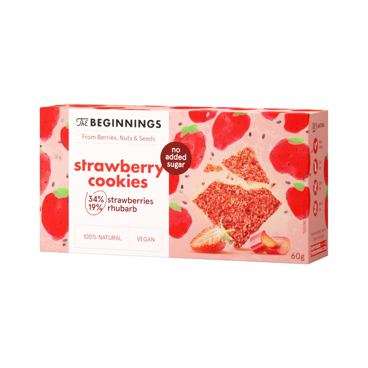 strawberry no seeds RAW Strawberries Cookies – The Beginnings
