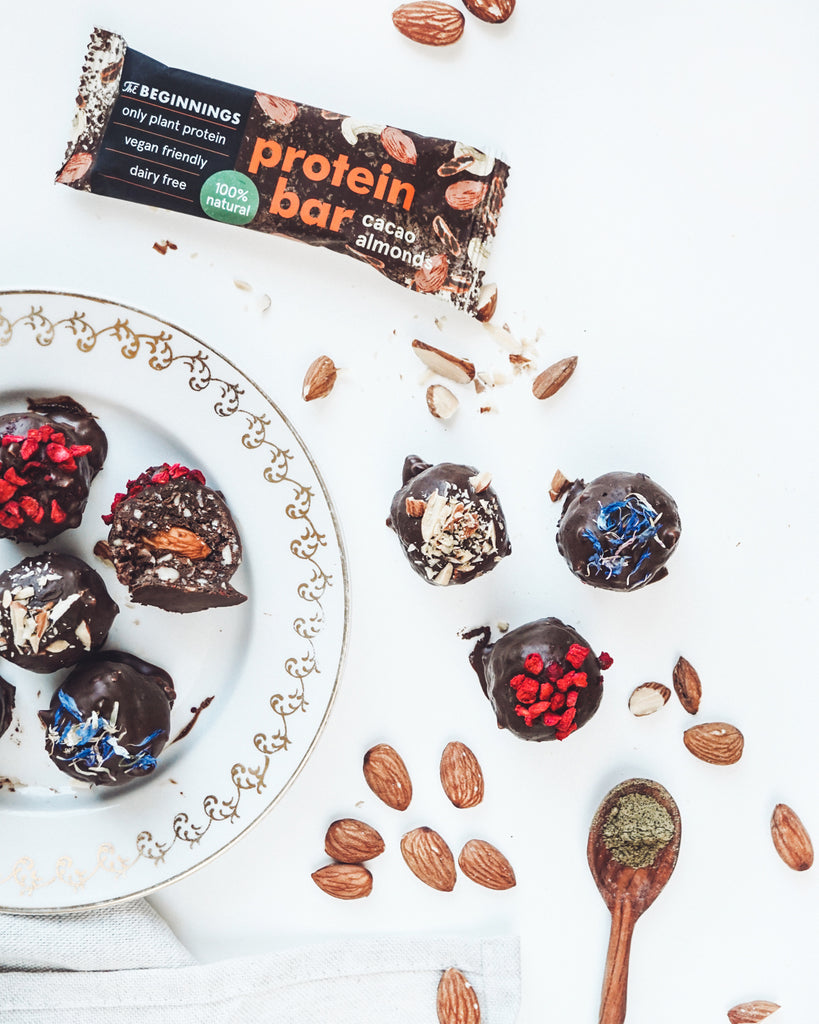 Protein-Chocolate Bliss Balls (Vegan & Gluten-Free)