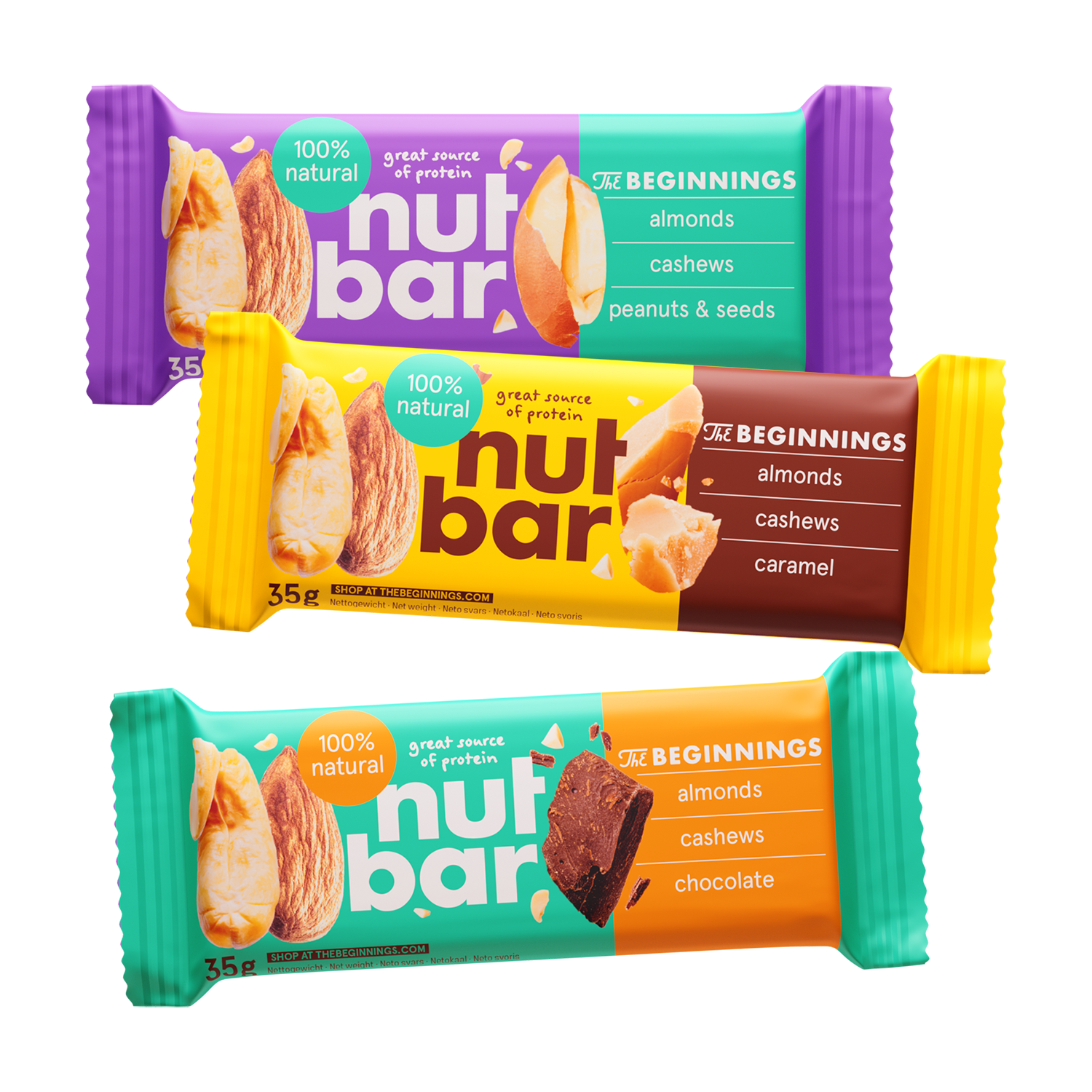 Best Seller Nut Bar pack (20 bars) – The Beginnings